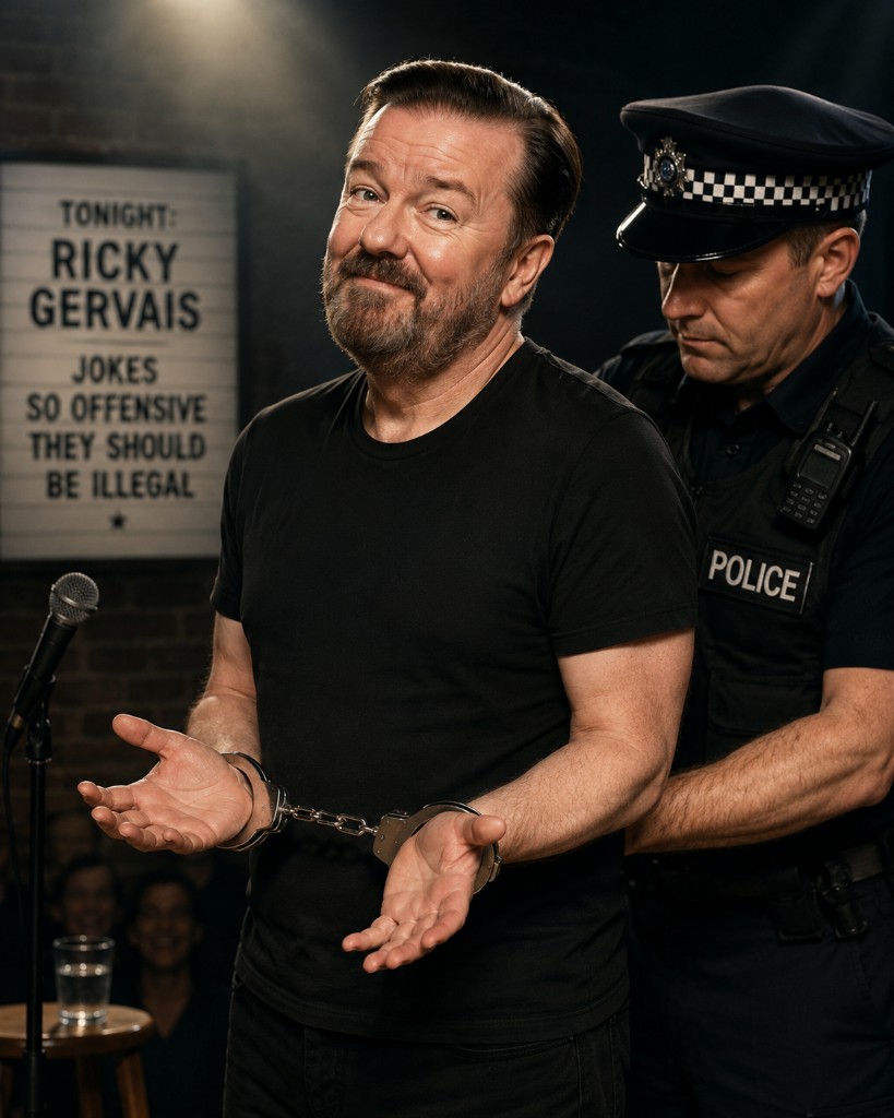 Ricky Gervais - mizah ve ifade özgürlüğü kapak görseli